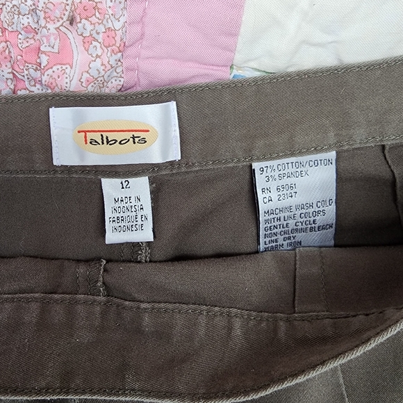 Talbots Size 12 Slim fit Tapered Leg Pants - Picture 3 of 6